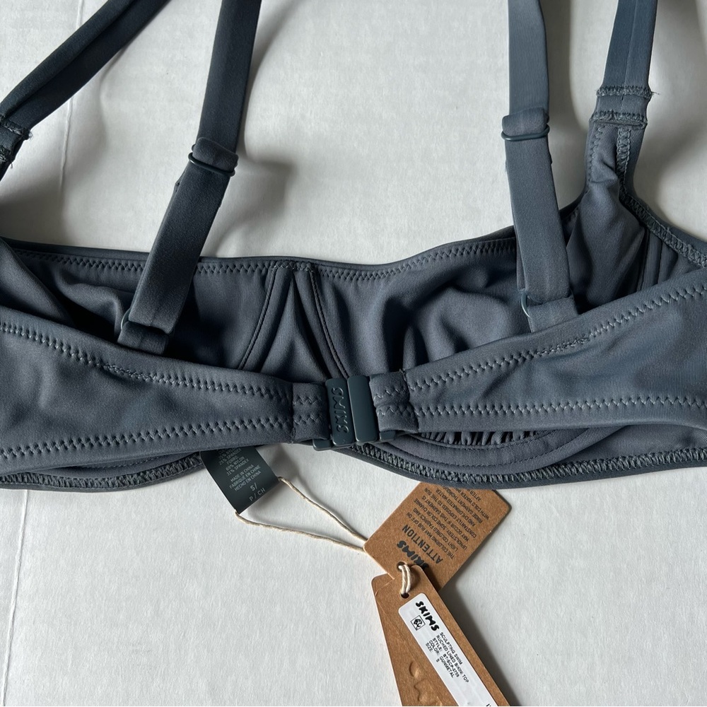 *SOLD C* NWT SKIMS Ruched bikini top Rhinestone strappy bikini bottom small - Picture 7 of 15